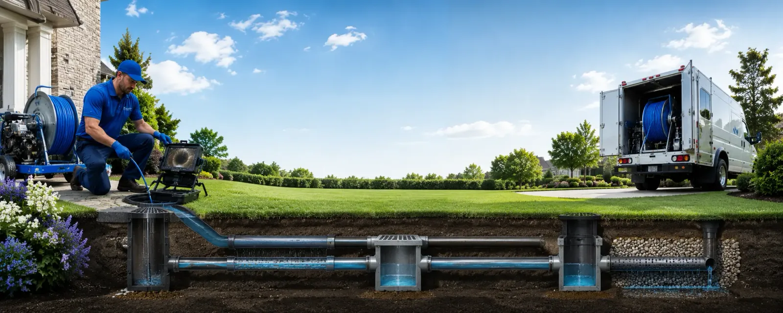 Outdoor drain cleaning information for Overton, TX